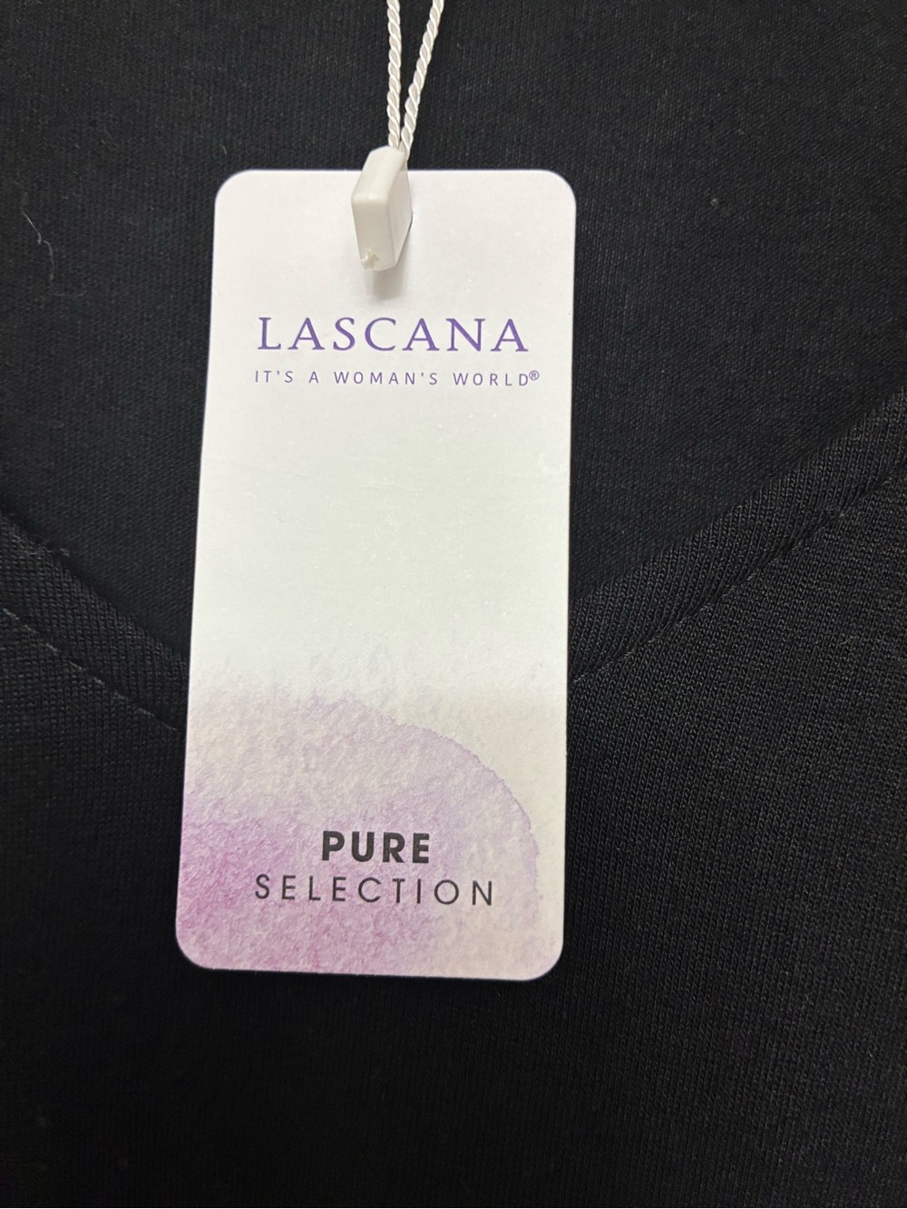 NWT Lascana Black V-Neck Short Sleeve Midi Dress - Picture 3 of 5
